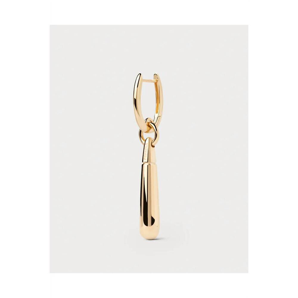 NEW PDPAOLA women's large jupiter single hoop earrings in gold